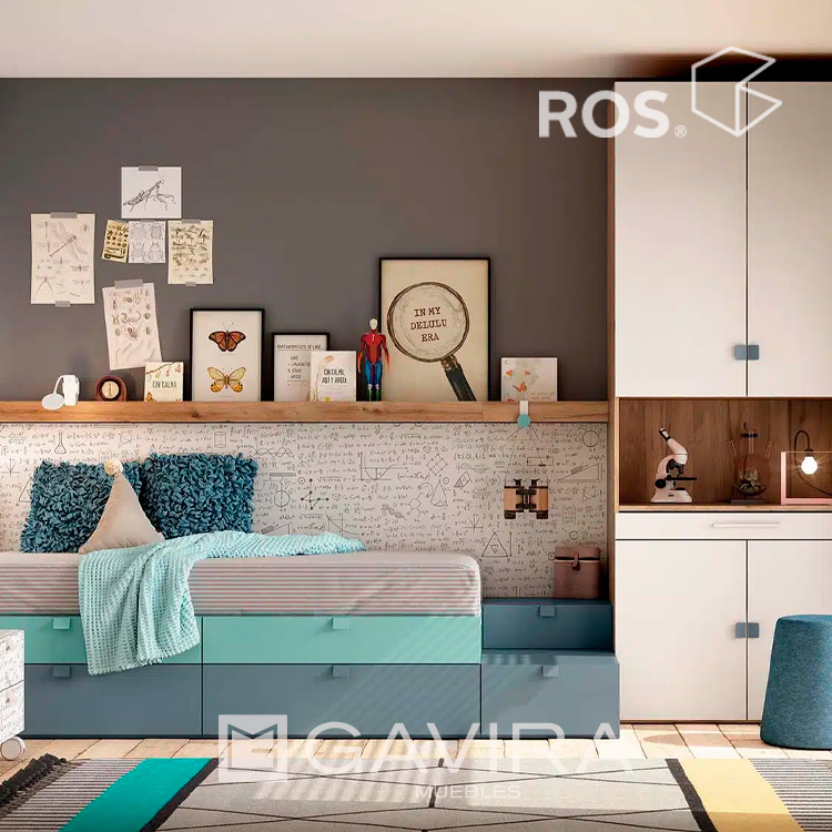 ROS Youth Bedroom with Pull-Out Desk